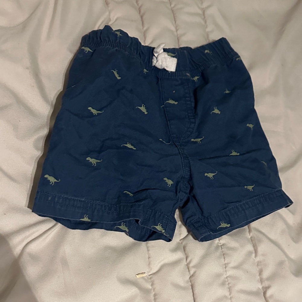 Carter's Navy Dinosaur Print Shorts